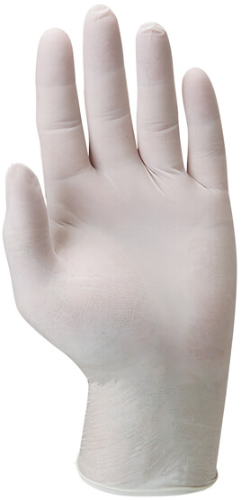 Handschuh Einweg Latex weiss ungepudert