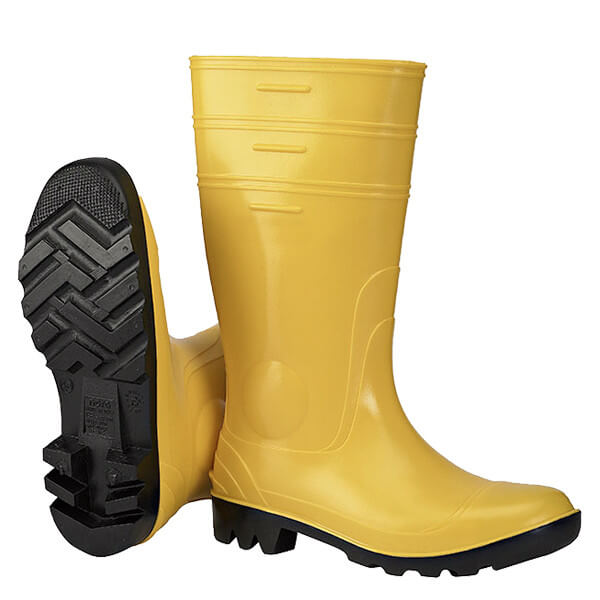 Bausicherheitsstiefel PVC S5 SRA Gelb